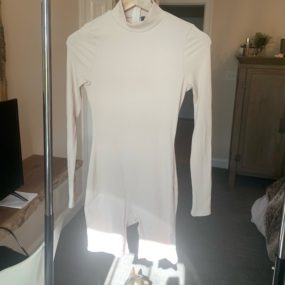 cream jumpsuit